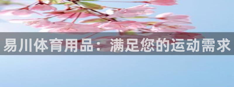 欧陆娱乐app攻略：易川体育用品：满足您的运动需求